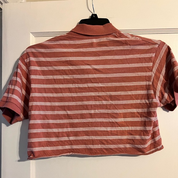 AE Cropped Striped Polo Shirt - Picture 3 of 5